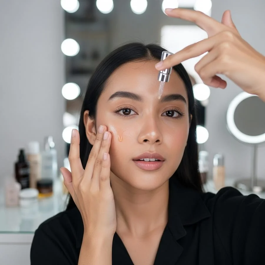 Try-on skincare apply preview
